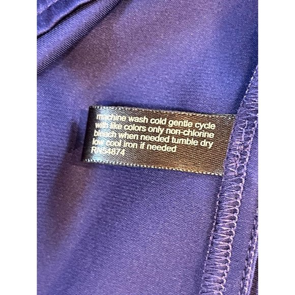 NWT The Limited Women One Shoulder Blouse Top Sleeveless Dark Purple Size XS - Picture 7 of 7